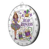 Cible De Fléchettes Princesse de Perles - Mardi Gras (Devant droit)