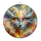 Cible De Fléchettes Profil de Fantasy Lady sur tableau InkDart (Devant)