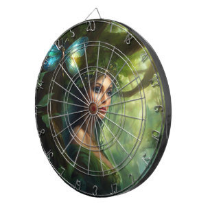 Cible De Fléchettes Profil de la Dame Mystérieuse