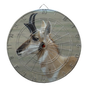 Cible De Fléchettes Profil de tête d'un jeune mâle d'antilope d'Amériq