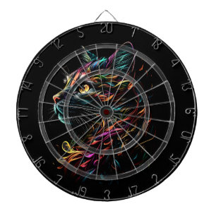 Cible De Fléchettes Profil Feline