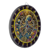 Cible De Fléchettes Profondeurs cristallines Tableau noir Octopus (Devant gauche)