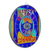 Cible De Fléchettes Psychedelic Groove : Pop Art Énergie Abstraite (Devant gauche)