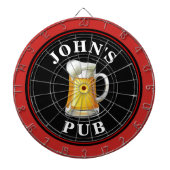 Cible De Fléchettes Pub de bière personnalisé (Devant)