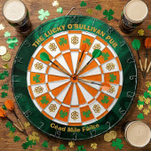 Cible De Fléchettes Pub irlandais Shamrocks & Celtic Knots 