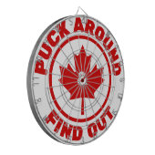 Cible De Fléchettes Puck Around & Find Out Feuille de Maple Canadienne (Devant gauche)