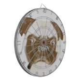 Cible De Fléchettes Puggy Grumpy personnalisée avec Cigar (Devant gauche)