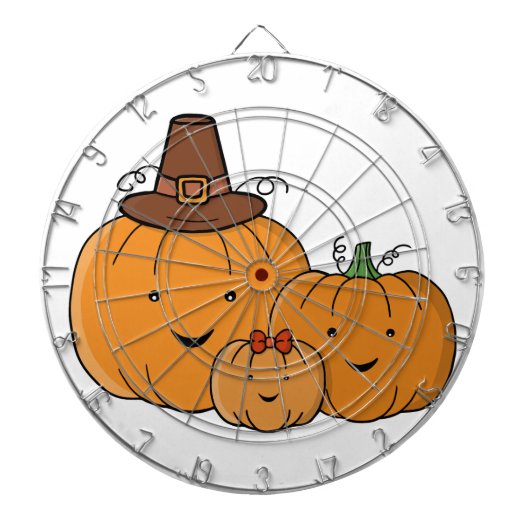 Cible De Fléchettes Pumpkin Family (Devant)