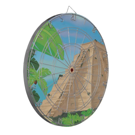 Cible De Fléchettes Pyramide aztèque (Devant gauche)