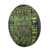 Cible De Fléchettes Quartiers de New York Vert (Devant droit)