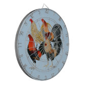 Cible De Fléchettes Quatre gamecocks (Devant gauche)