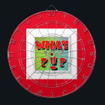 Cible De Fléchettes Quoi ? tableau de flèchettes<br><div class="desc">Taille : ProfileInk Cible de flechettes Bull's-eye! Créer un jeu de fléchette personnalisé. Imprimé avec des couleurs vives, ce jeu de fléchettes de taille réglementaire est facile à personnaliser avec vos images, visuels et textes pour faire un cadeau original. Fabriqué selon vos spécifications exactes, ce tableau de fléchettes va frapper...</div>
