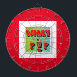 Cible De Fléchettes Quoi ? tableau de flèchettes<br><div class="desc">Taille : ProfileInk Cible de flechettes Bull's-eye! Créer un jeu de fléchette personnalisé. Imprimé avec des couleurs vives, ce jeu de fléchettes de taille réglementaire est facile à personnaliser avec vos images, visuels et textes pour faire un cadeau original. Fabriqué selon vos spécifications exactes, ce tableau de fléchettes va frapper...</div>