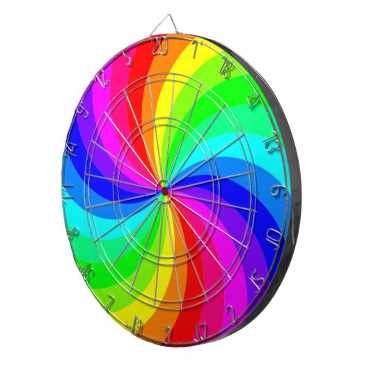 CIBLE DE FLÉCHETTES RAINBOUR SPIRAL (Devant droit)