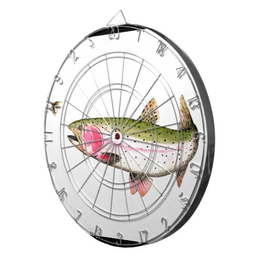 Cible De Fléchettes Rainbow Trout Fly (Devant droit)
