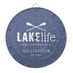 Cible De Fléchettes Rames Personnalisées Lake Life