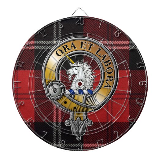 Cible De Fléchettes Ramsay Tartan & Badge (Devant)