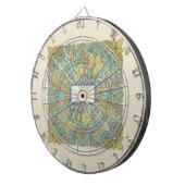 Cible De Fléchettes Rare Zentangle Mandala Art Dartboard (Devant droit)
