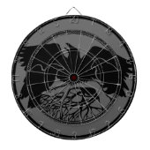 Cible De Fléchettes Raven Dartboard Cool Tribal Raven Art Dartboard (Devant)