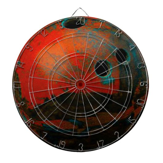 Cible De Fléchettes Red Bowling Ball Personnaliser It (Devant)