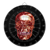Cible de flechettes Red Chrome Skull (Devant)