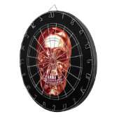 Cible de flechettes Red Chrome Skull (Devant droit)