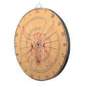 Cible De Fléchettes Red Ghost Dance Buffalo ligne tan darboard (Devant droit)