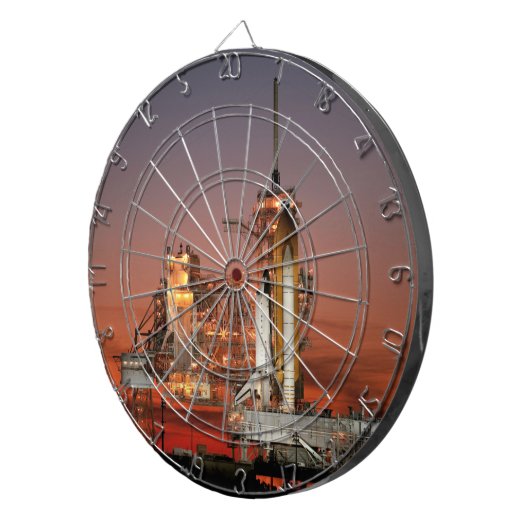 Cible De Fléchettes Red Sky for Space Shuttle Atlantis Launch (Devant droit)