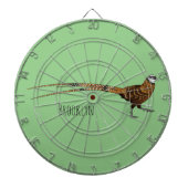 Cible De Fléchettes Reeves's pheasant bird cartoon illustration  (Devant)