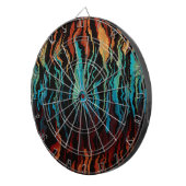 Cible De Fléchettes Regardant dans l'abstrait du Feu (Devant droit)