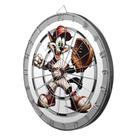 Cible De Fléchettes Réglementation du Pitcher de Baseball en chat fou (Devant droit)