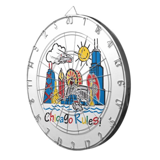 Cible De Fléchettes Règles de Chicago (Devant droit)