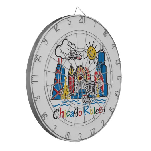 Cible De Fléchettes Règles de Chicago (Devant gauche)