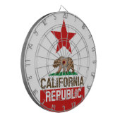 Cible De Fléchettes RÉPUBLIQUE DE CALIFORNIE Drapeau de l'État étoile  (Devant gauche)