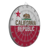Cible De Fléchettes RÉPUBLIQUE DE CALIFORNIE Drapeau Drapeau Drapeau D (Devant gauche)