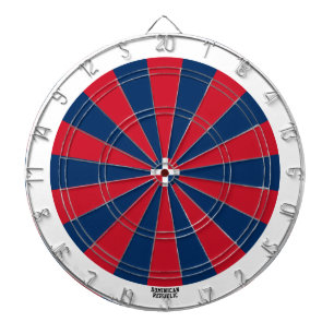 Cible De Fléchettes République Dominicaine Drapeau coloré patriotique