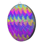 Cible De Fléchettes Retro Color art motif transparent (Devant droit)