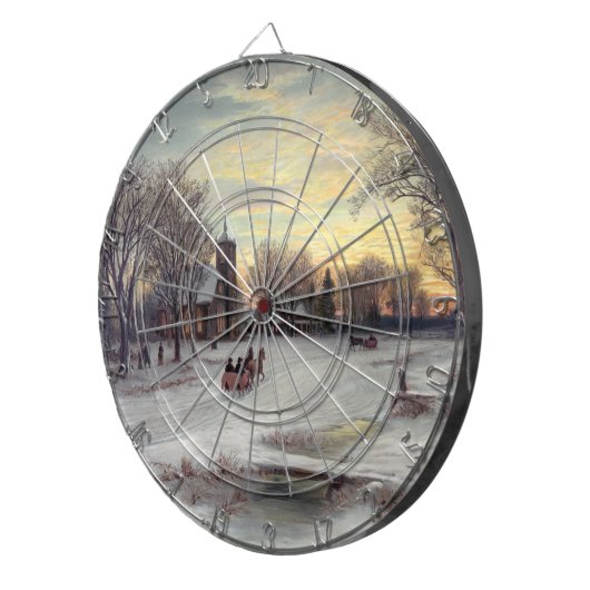 Cible De Fléchettes Réveillon de Noël (Devant droit)