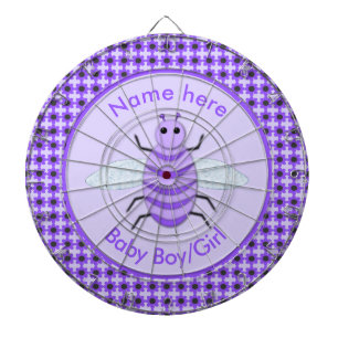 Cible De Fléchettes Révélation de sexe de bébé abeille violet mignon n