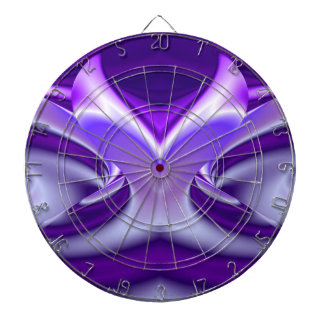 Cible De Fléchettes Rêves arc-en-ciel à fleurs violettes