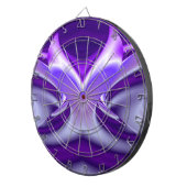 Cible De Fléchettes Rêves arc-en-ciel à fleurs violettes (Devant droit)