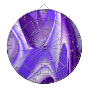 Cible De Fléchettes Rêves arc-en-ciel à fleurs violettes