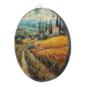 Cible De Fléchettes Rêves toscans dorés (Devant droit)