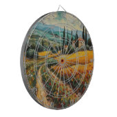 Cible De Fléchettes Rêves toscans dorés (Devant gauche)