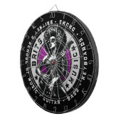 Cible De Fléchettes Rock’n’Roll Graphic - Design d’école de musique fé (Devant droit)