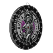 Cible De Fléchettes Rock’n’Roll Graphic - Design d’école de musique fé (Devant gauche)