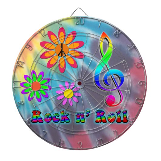 Cible De Fléchettes Rock n'Roll (Devant)