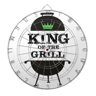 Cible De Fléchettes Roi Du Grill, Couronne Verte Noire