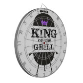 Cible De Fléchettes Roi Du Grill, Couronne Violette Noire (Devant gauche)