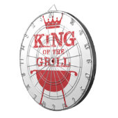 Cible De Fléchettes Roi Du Grill, Rouge (Devant droit)